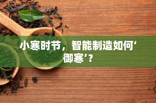 小寒时节，智能制造如何‘御寒’？