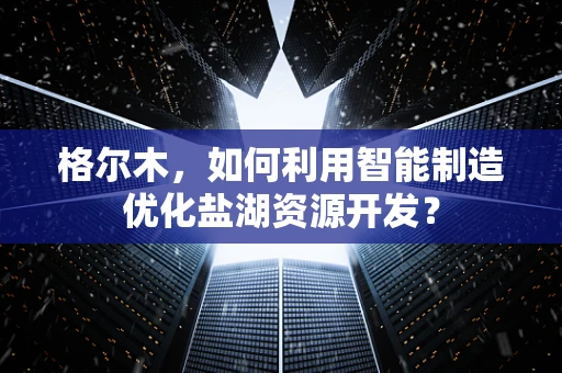 格尔木，如何利用智能制造优化盐湖资源开发？