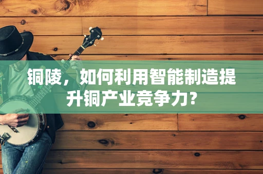 铜陵，如何利用智能制造提升铜产业竞争力？