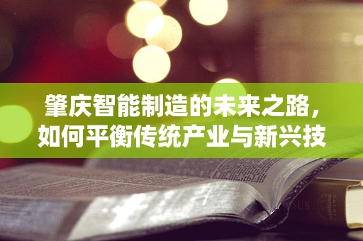 肇庆智能制造的未来之路，如何平衡传统产业与新兴技术的融合？