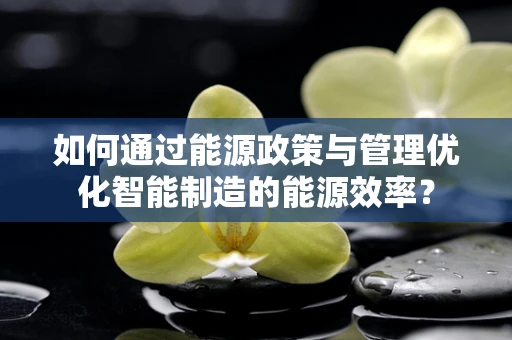 如何通过能源政策与管理优化智能制造的能源效率？