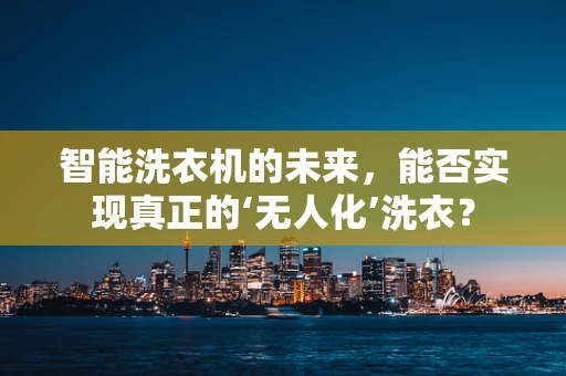 智能洗衣机的未来，能否实现真正的‘无人化’洗衣？