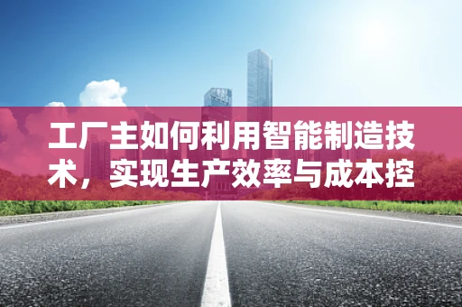 工厂主如何利用智能制造技术，实现生产效率与成本控制双赢？