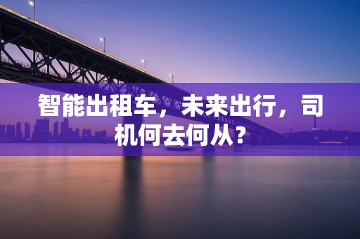 智能出租车，未来出行，司机何去何从？