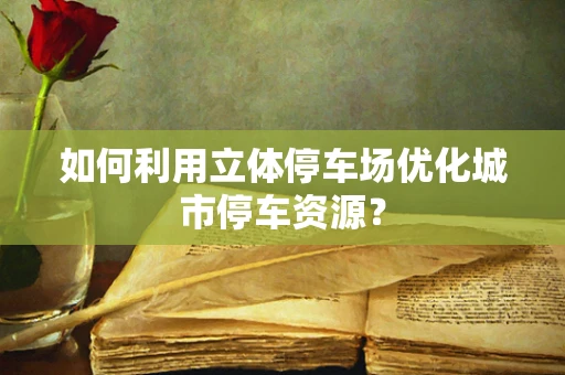 如何利用立体停车场优化城市停车资源？