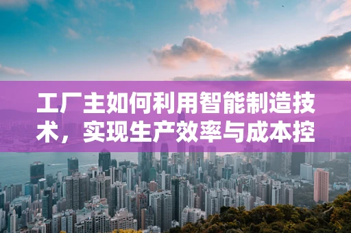 工厂主如何利用智能制造技术，实现生产效率与成本控制的双赢？