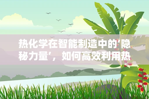 热化学在智能制造中的‘隐秘力量’，如何高效利用热量驱动生产？