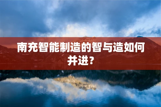 南充智能制造的智与造如何并进？