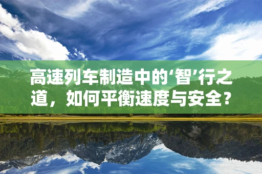 高速列车制造中的‘智’行之道，如何平衡速度与安全？