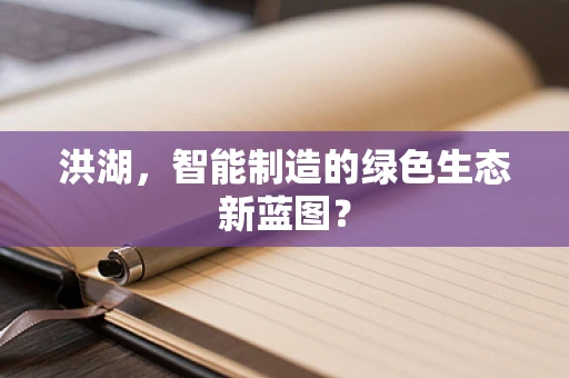 洪湖，智能制造的绿色生态新蓝图？
