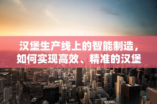 汉堡生产线上的智能制造，如何实现高效、精准的汉堡制作？