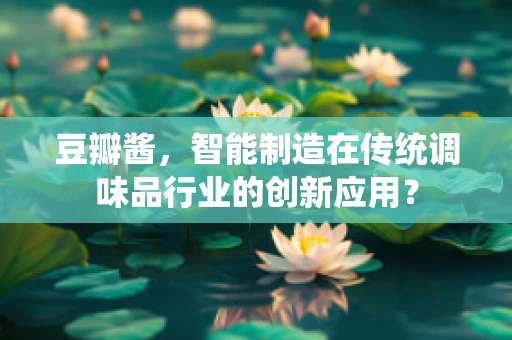 豆瓣酱，智能制造在传统调味品行业的创新应用？