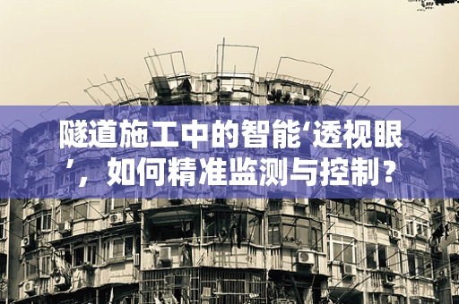 隧道施工中的智能‘透视眼’，如何精准监测与控制？