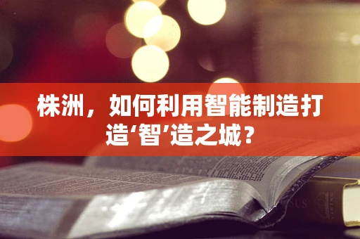 株洲，如何利用智能制造打造‘智’造之城？