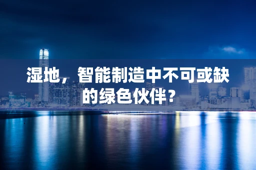 湿地，智能制造中不可或缺的绿色伙伴？