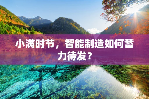 小满时节，智能制造如何蓄力待发？