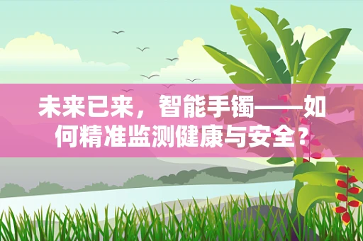 未来已来，智能手镯——如何精准监测健康与安全？