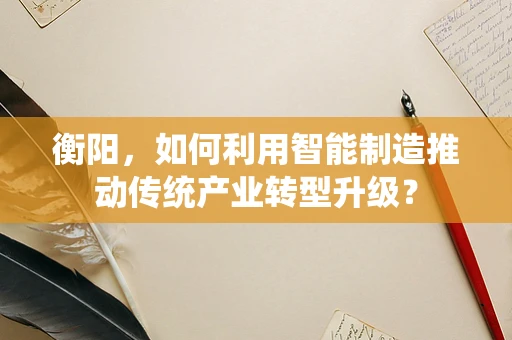 衡阳，如何利用智能制造推动传统产业转型升级？