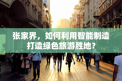 张家界，如何利用智能制造打造绿色旅游胜地？