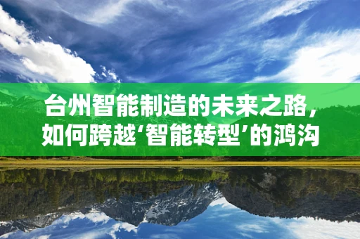 台州智能制造的未来之路，如何跨越‘智能转型’的鸿沟？