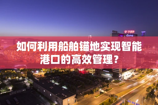 如何利用船舶锚地实现智能港口的高效管理？