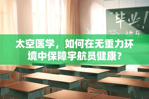 太空医学，如何在无重力环境中保障宇航员健康？