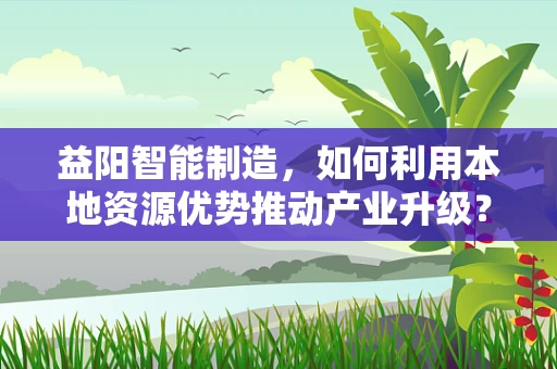 益阳智能制造，如何利用本地资源优势推动产业升级？