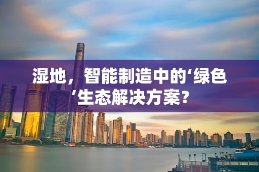 湿地，智能制造中的‘绿色’生态解决方案？