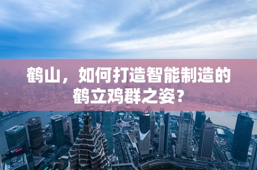 鹤山，如何打造智能制造的鹤立鸡群之姿？