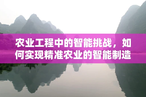 农业工程中的智能挑战，如何实现精准农业的智能制造？