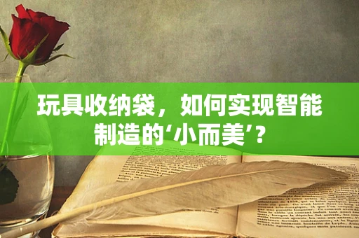 玩具收纳袋，如何实现智能制造的‘小而美’？