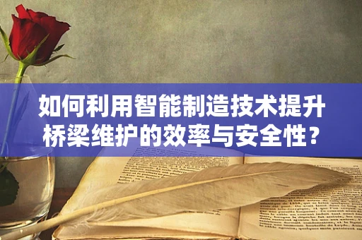 如何利用智能制造技术提升桥梁维护的效率与安全性？