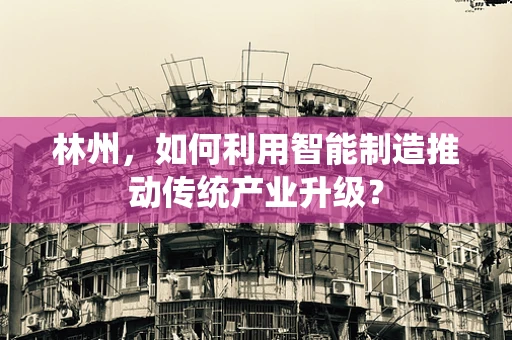 林州，如何利用智能制造推动传统产业升级？