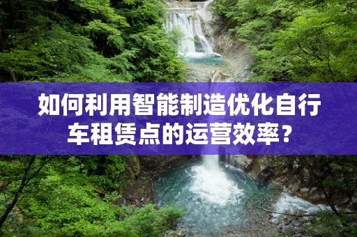 如何利用智能制造优化自行车租赁点的运营效率？